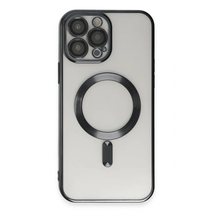 Newface iPhone 15 Pro Max Kılıf Kross Magneticsafe Kapak - Siyah
