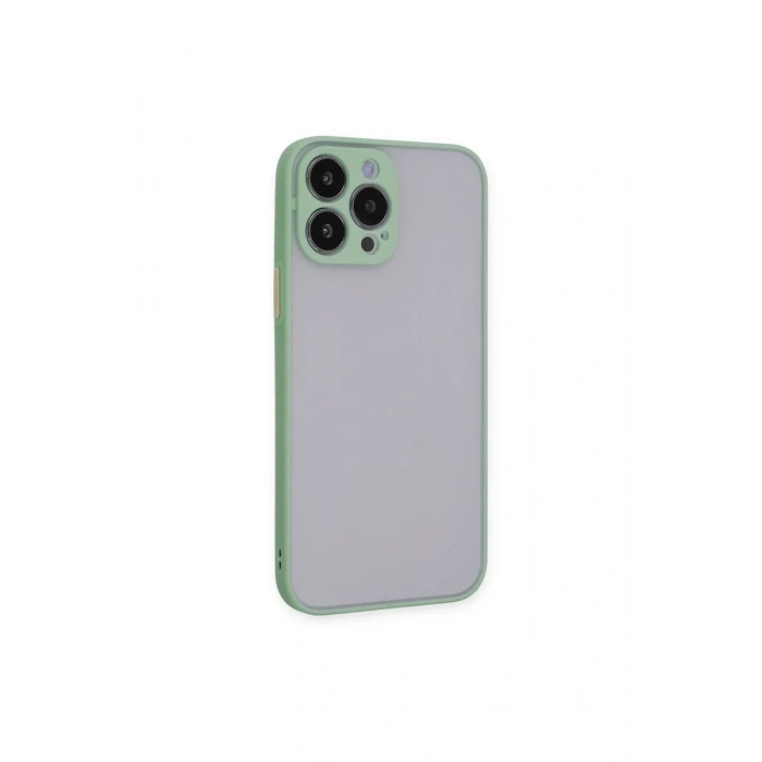 Newface iPhone 15 Pro Max Kılıf Montreal Silikon Kapak - Açık Yeşil