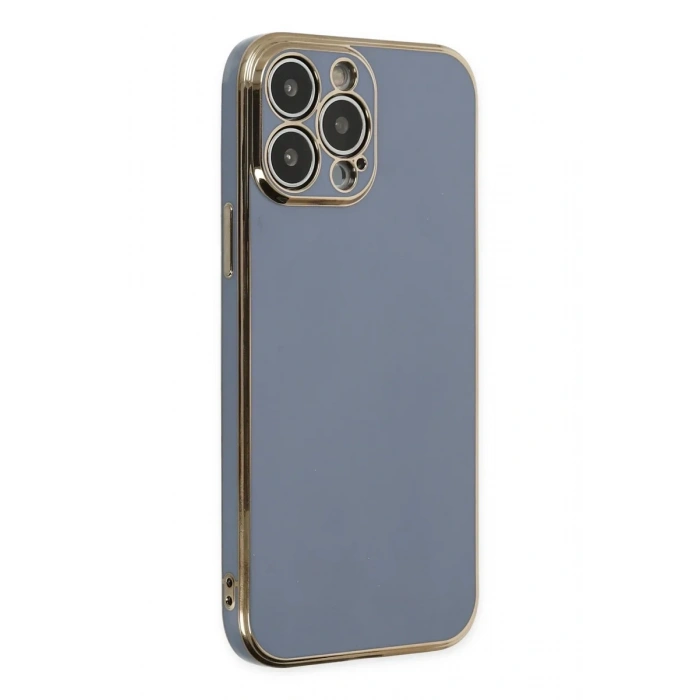 Newface iPhone 15 Pro Max Kılıf Volet Silikon - Mavi
