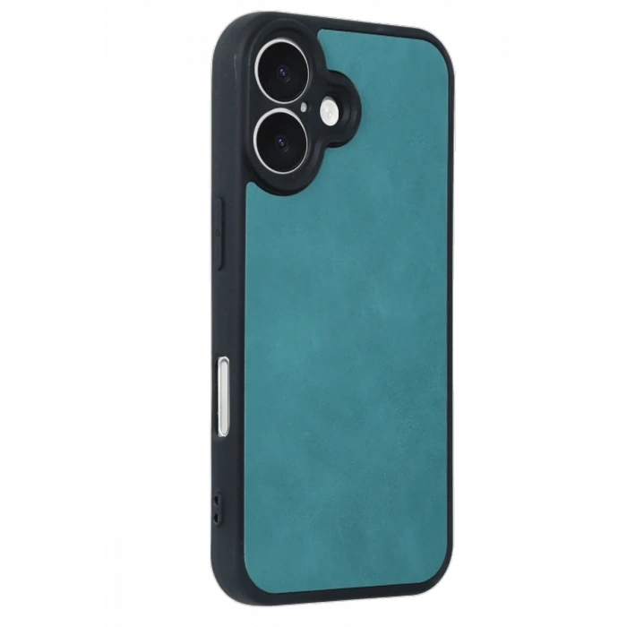 Newface iPhone 16 Kılıf Aras Deri Kapak - Açık Yeşil