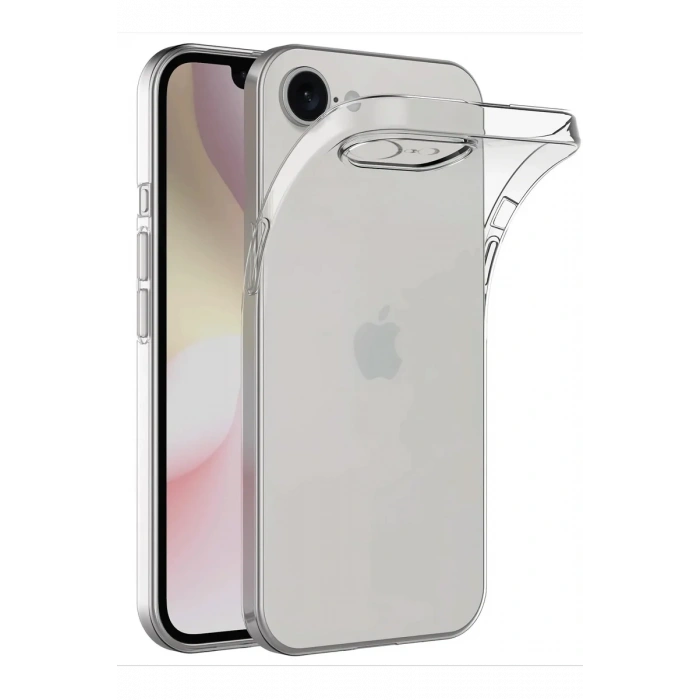 Newface iPhone 16E Kılıf Lüx Şeffaf Silikon
