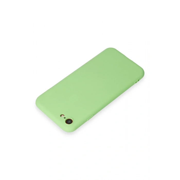 Newface iPhone 7 Kılıf First Silikon - Açık Yeşil