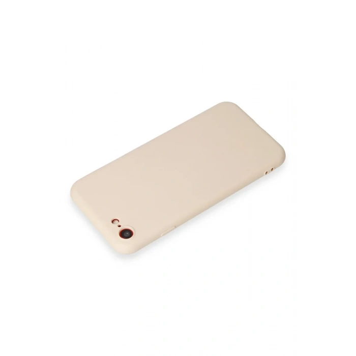 Newface iPhone 7 Kılıf First Silikon - Krem