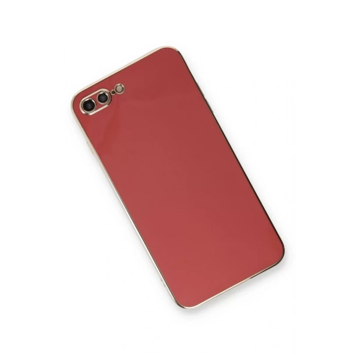 Newface iPhone 7 Plus Kılıf Volet Silikon - Kırmızı