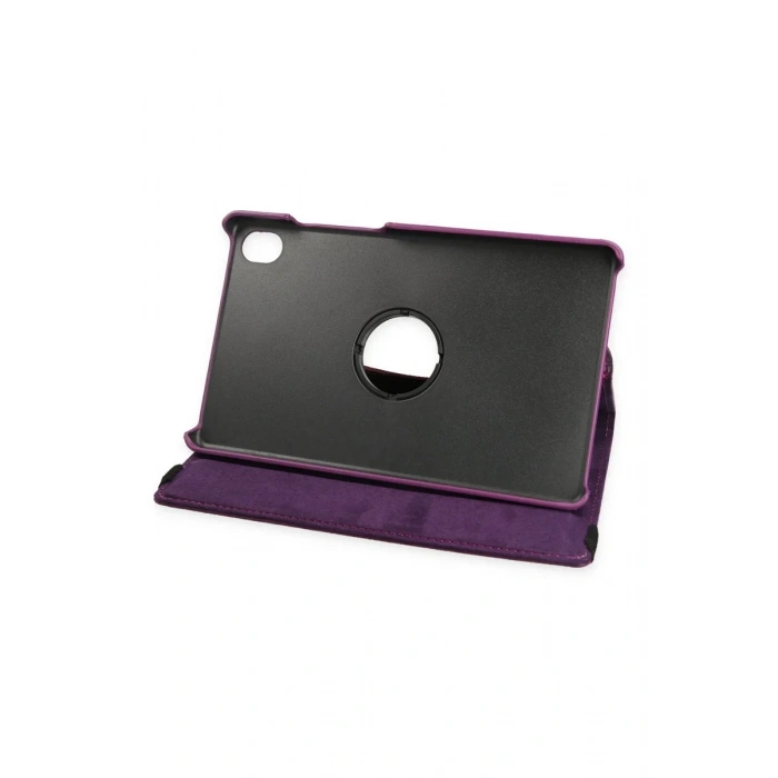 Newface Lenovo Tab M8 Kılıf 360 Tablet Deri Kılıf - Mürdüm