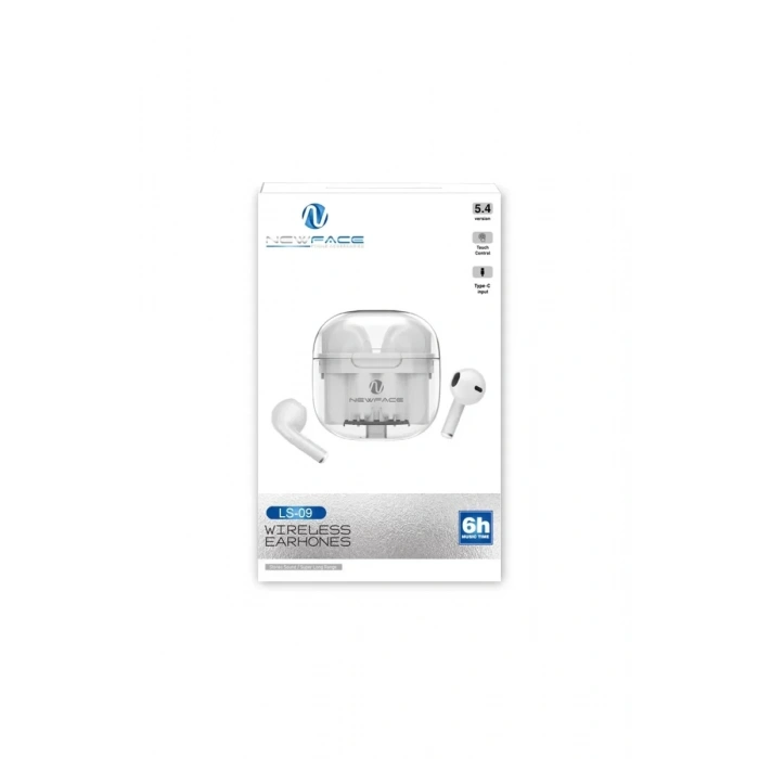 Newface Ls-09 Bluetooth 5.3 Tws Kablosuz Airpods Kulaklık - Mavi