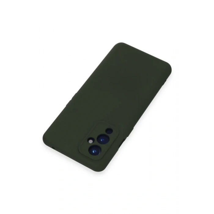 Newface One Plus 9 Kılıf Nano içi Kadife Silikon - Koyu Yeşil