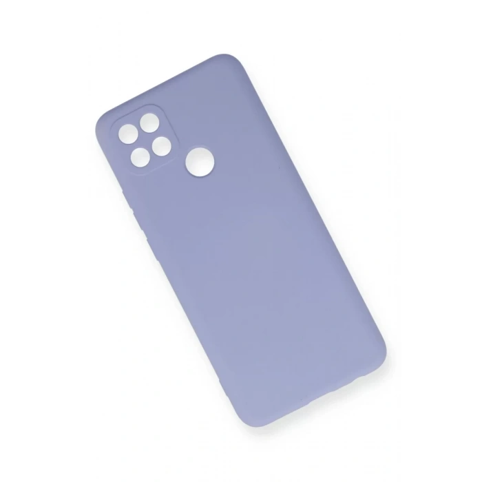 Newface Oppo A15 Kılıf Nano içi Kadife Silikon - Lila