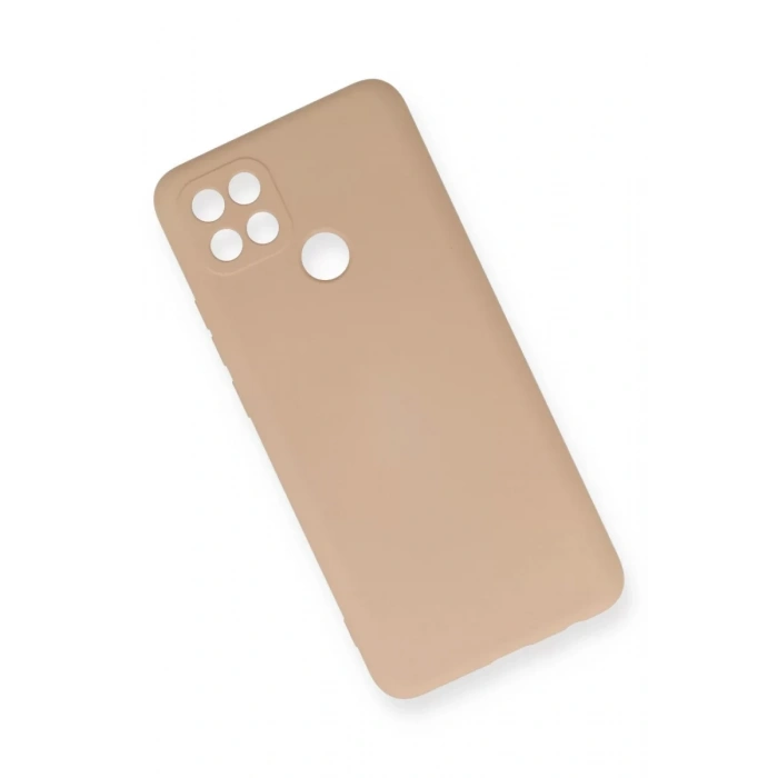 Newface Oppo A15 Kılıf Nano içi Kadife Silikon - Pudra