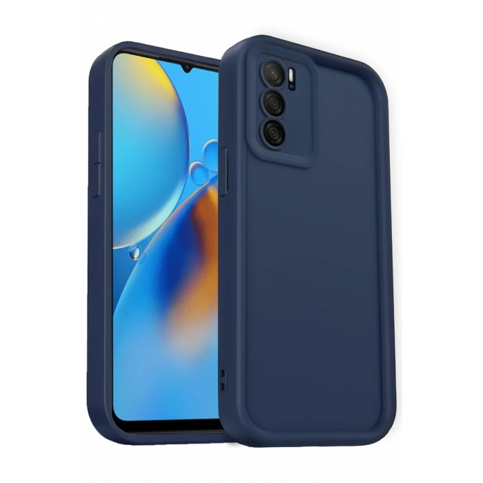 Newface Oppo A16 Kılıf Viera Silikon - Lacivert