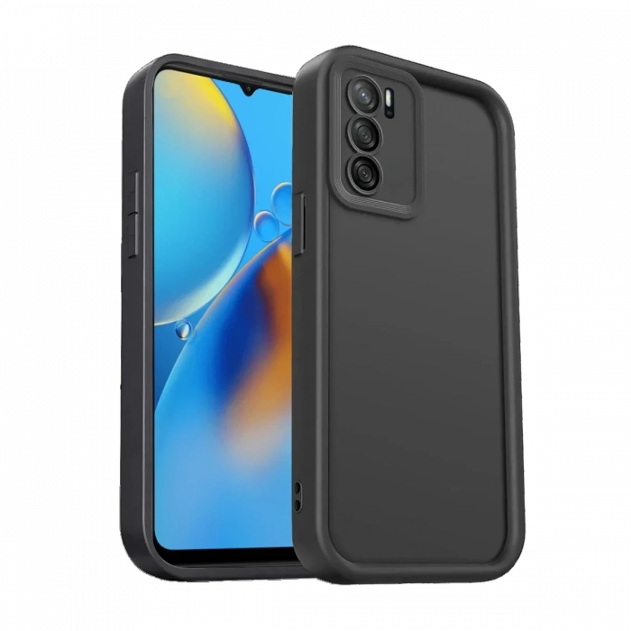 Newface Oppo A16 Kılıf Viera Silikon - Siyah