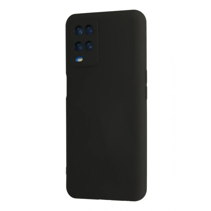 Newface Oppo A54 4G Kılıf Nano içi Kadife Silikon - Siyah
