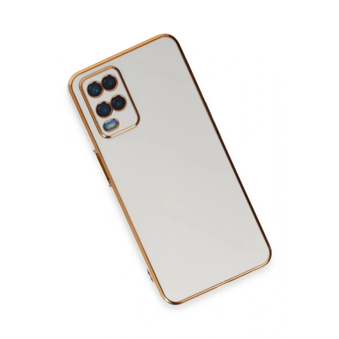 Newface Oppo A54 4G Kılıf Volet Silikon - Beyaz