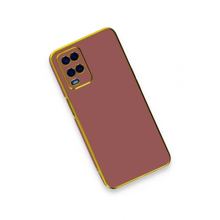 Newface Oppo A54 4G Kılıf Volet Silikon - Kırmızı