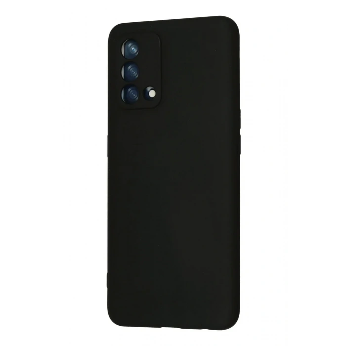 Newface Oppo A74 4G Kılıf Nano içi Kadife Silikon - Siyah