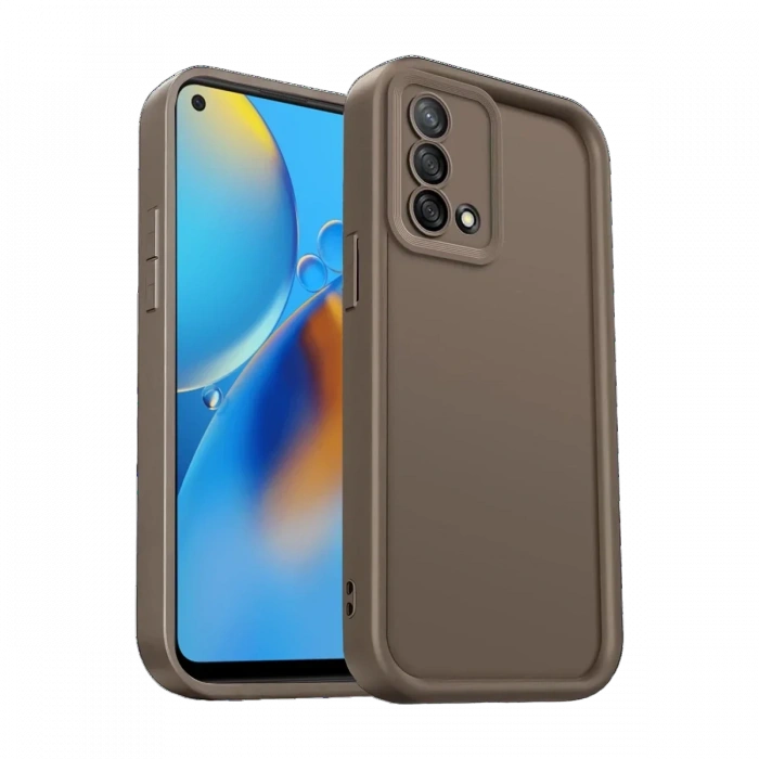 Newface Oppo A74 4G Kılıf Viera Silikon - Kahverengi