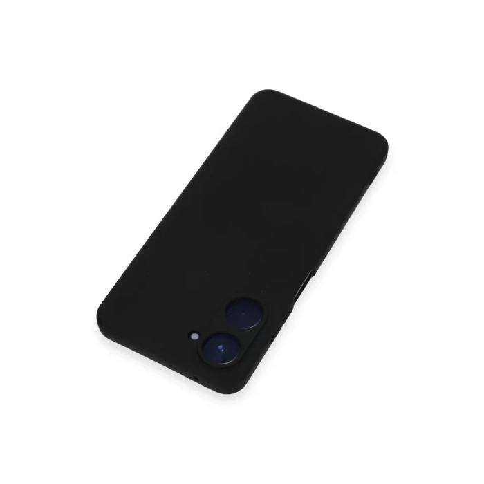 Newface Realme 10 4G Kılıf Nano içi Kadife Silikon - Siyah