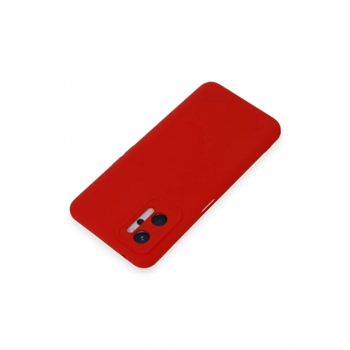 Newface Realme 9i 4G Kılıf Nano içi Kadife Silikon - Kırmızı