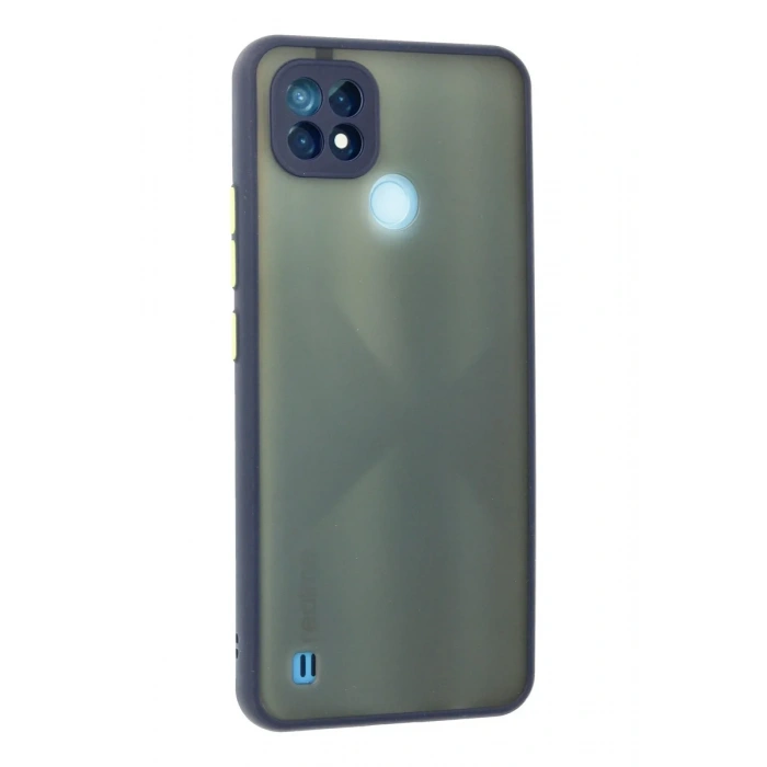 Newface Realme C21 Kılıf Montreal Silikon Kapak - Lacivert