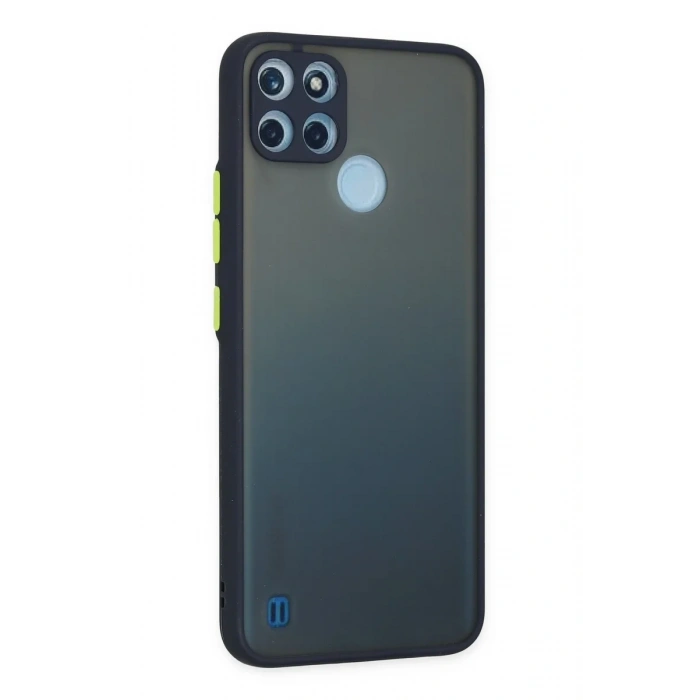 Newface Realme C21Y Kılıf Montreal Silikon Kapak - Lacivert