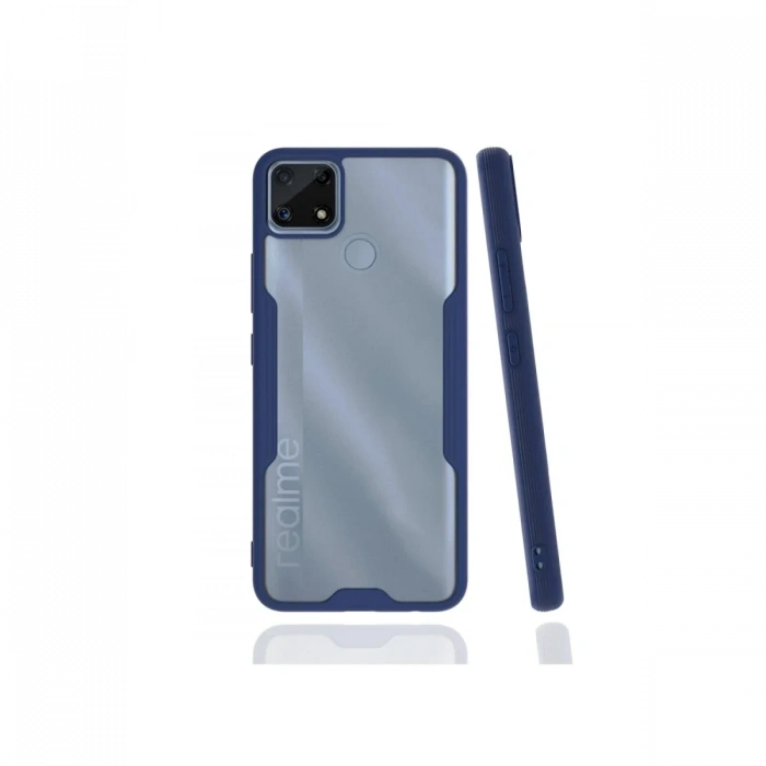 Newface Realme C25 Kılıf Platin Silikon - Lacivert
