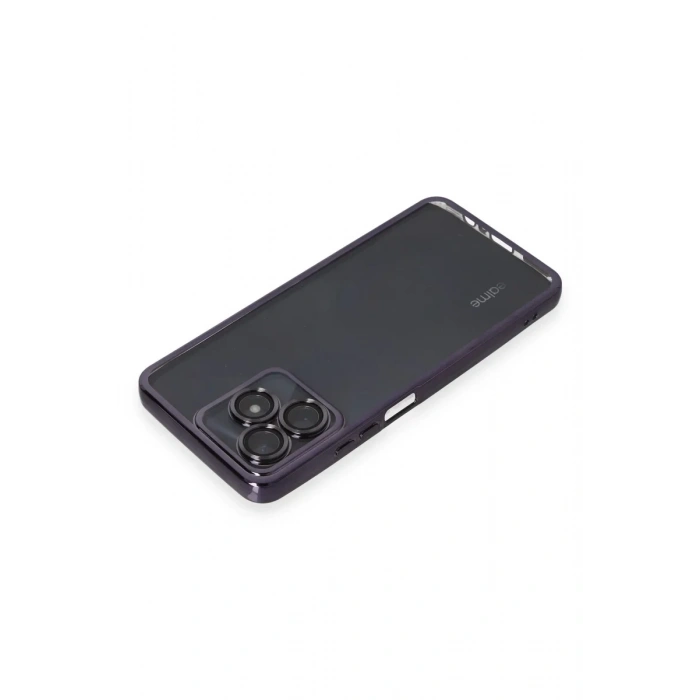 Newface Realme C53 Kılıf Razer Lensli Silikon - Mor