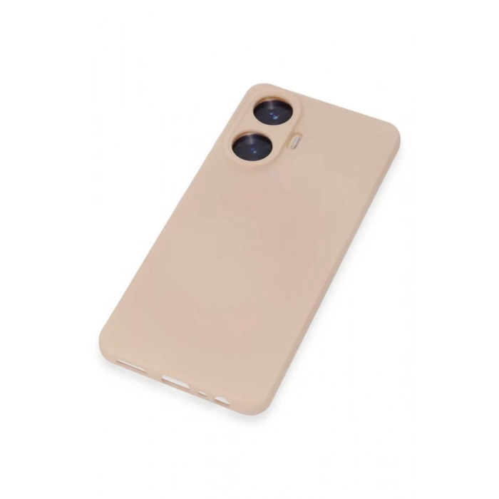 Newface Realme C55 Kılıf Nano içi Kadife Silikon - Pudra