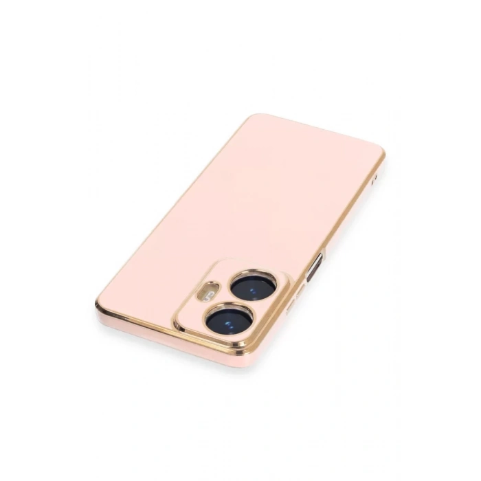 Newface Realme C55 Kılıf Volet Silikon - Pembe