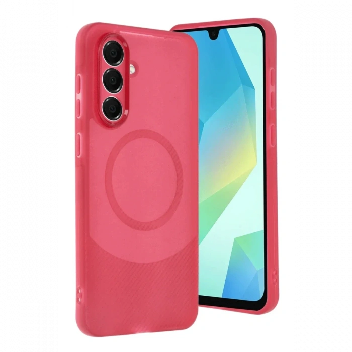 Newface Samsung A56 Kılıf Maya Karbon Kapak - Bordo