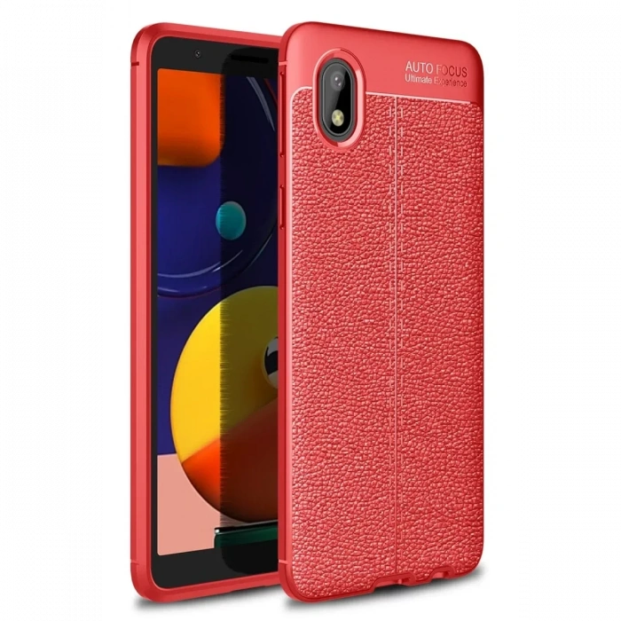 Newface Samsung Galaxy A01 Core Kılıf Auto Focus Kapak - Kırmızı