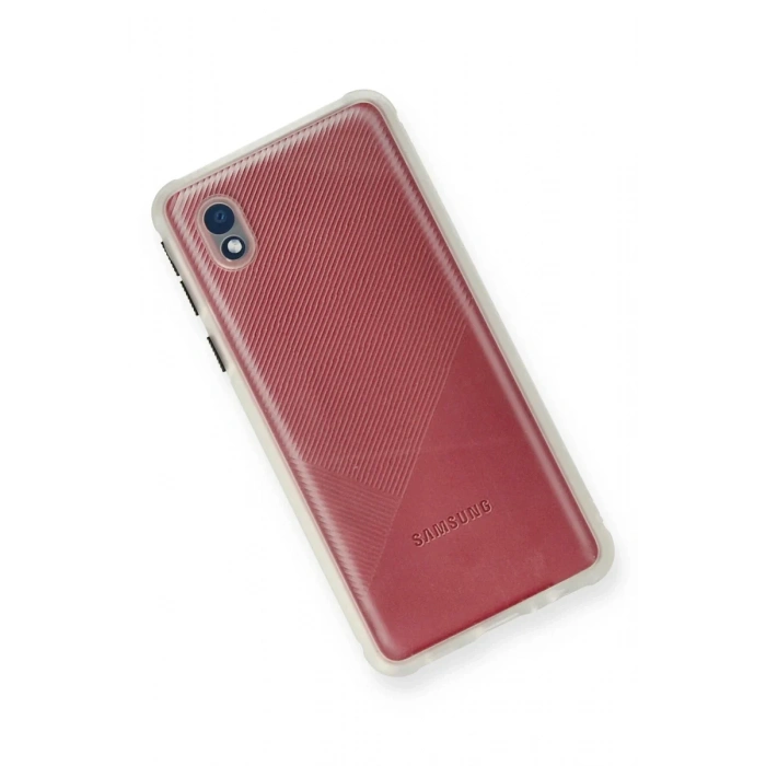 Newface Samsung Galaxy A01 Core Kılıf Miami Şeffaf Silikon - Şeffaf