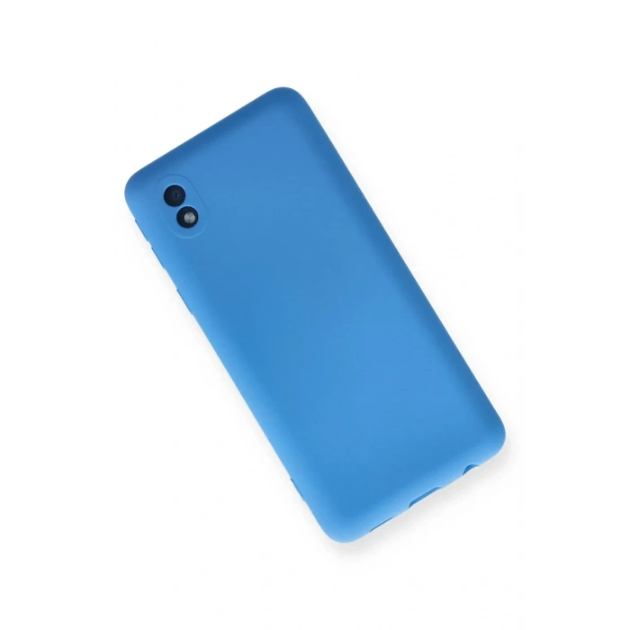 Newface Samsung Galaxy A01 Core Kılıf Nano içi Kadife Silikon - Mavi