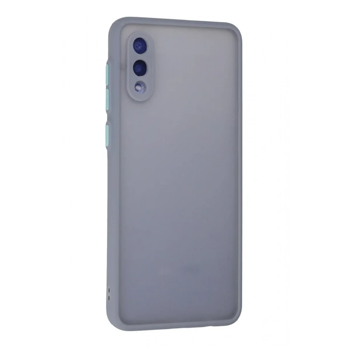 Newface Samsung Galaxy A02 Kılıf Montreal Silikon Kapak - Gri