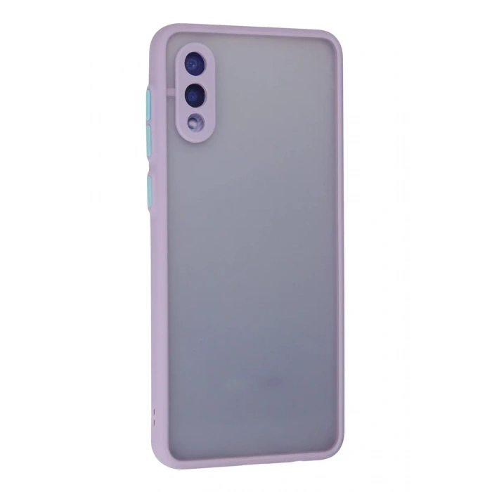 Newface Samsung Galaxy A02 Kılıf Montreal Silikon Kapak - Mor