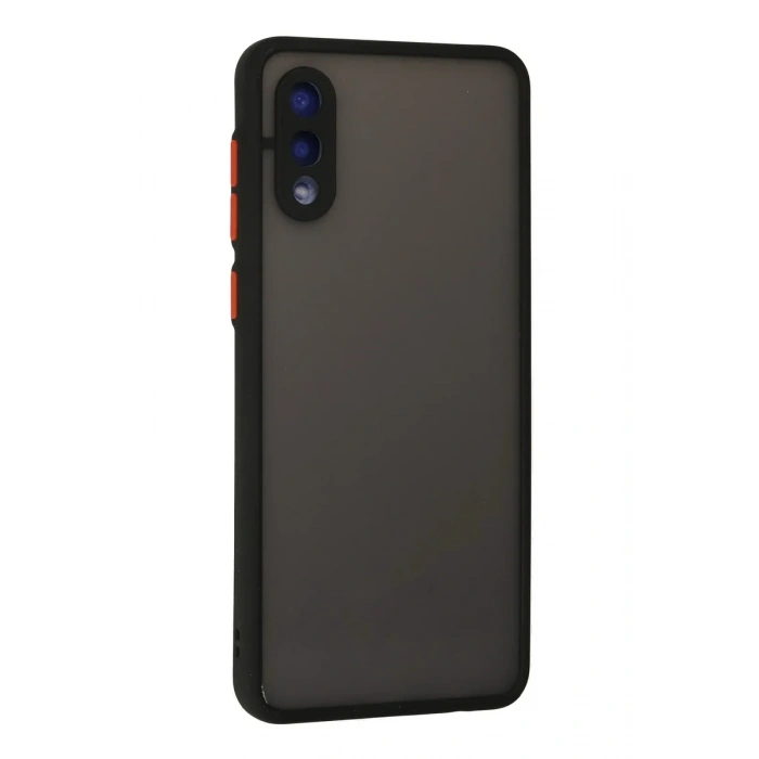 Newface Samsung Galaxy A02 Kılıf Montreal Silikon Kapak - Siyah