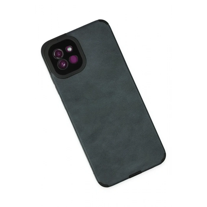 Newface Samsung Galaxy A03 Kılıf Loop Deri Silikon - Lacivert