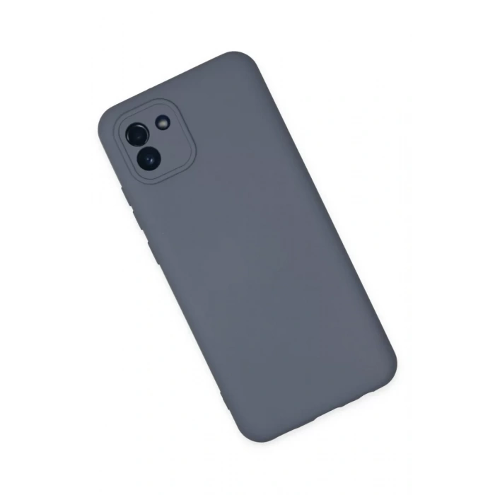 Newface Samsung Galaxy A03 Kılıf Nano içi Kadife Silikon - Gri