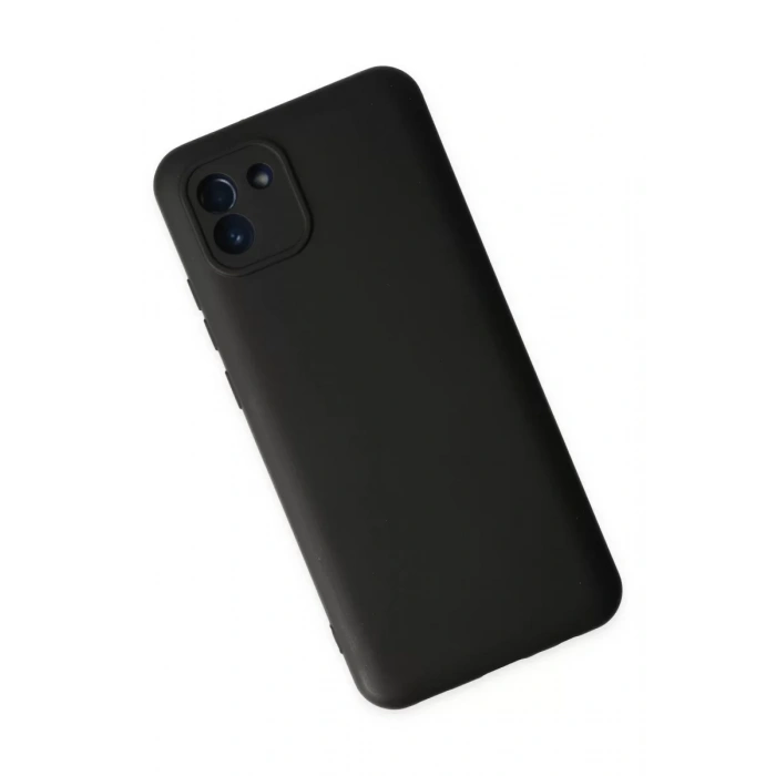 Newface Samsung Galaxy A03 Kılıf Nano içi Kadife Silikon - Siyah