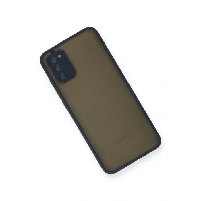 Newface Samsung Galaxy A03S Kılıf Montreal Silikon Kapak - Lacivert