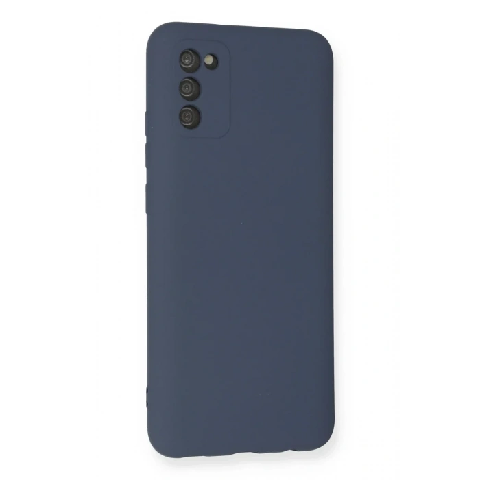 Newface Samsung Galaxy A03S Kılıf Nano içi Kadife Silikon - Gri