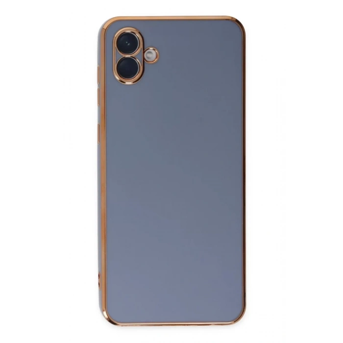 Newface Samsung Galaxy A04 Kılıf Volet Silikon - Mavi