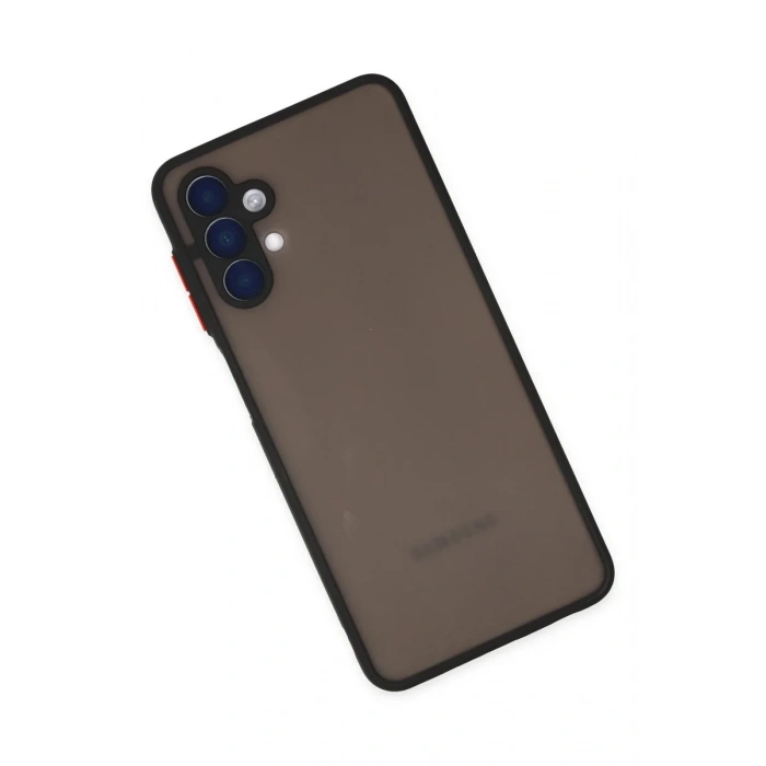 Newface Samsung Galaxy A04S Kılıf Montreal Silikon Kapak - Siyah