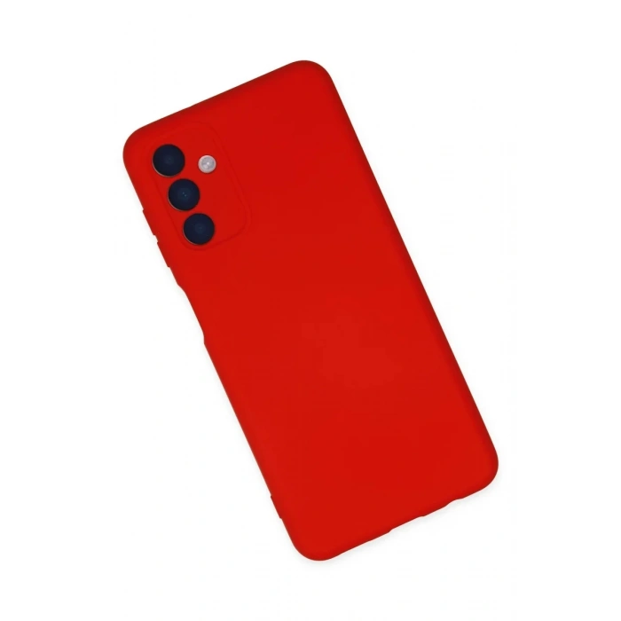 Newface Samsung Galaxy A04S Kılıf Nano içi Kadife Silikon - Kırmızı