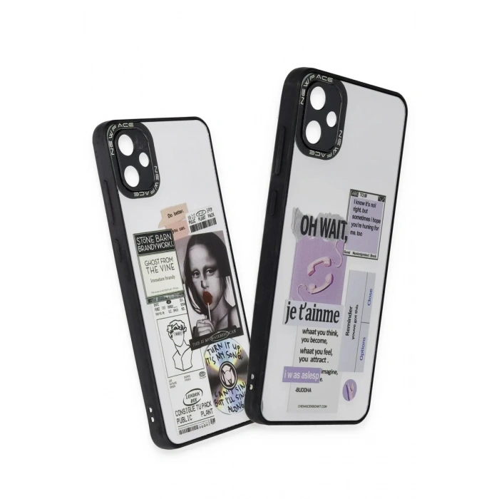 Newface Samsung Galaxy A05 Kılıf Mirror Desenli Kapak - Mirror - 13