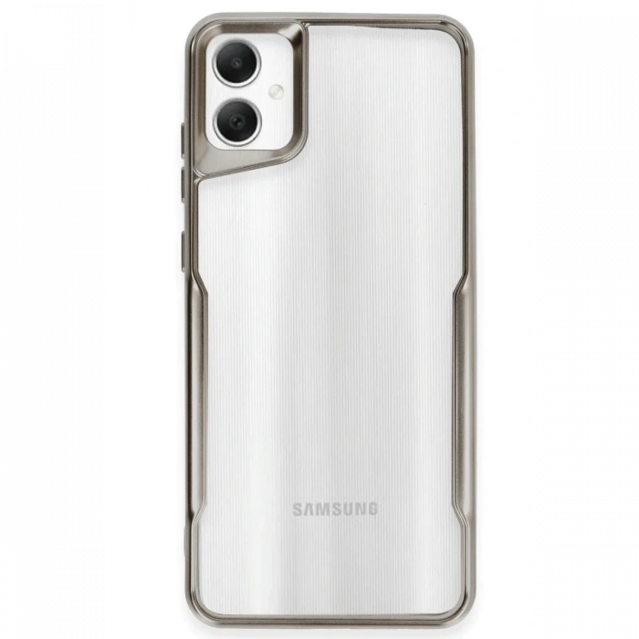 Newface Samsung Galaxy A06 Kılıf Boyi Silikon Kapak - Titan Gri
