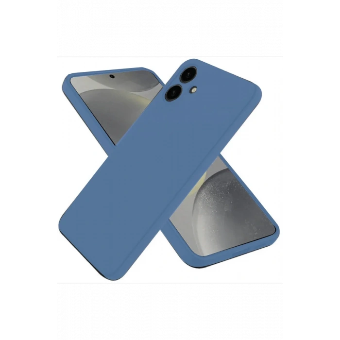 Newface Samsung Galaxy A06 Kılıf First Silikon - Mavi