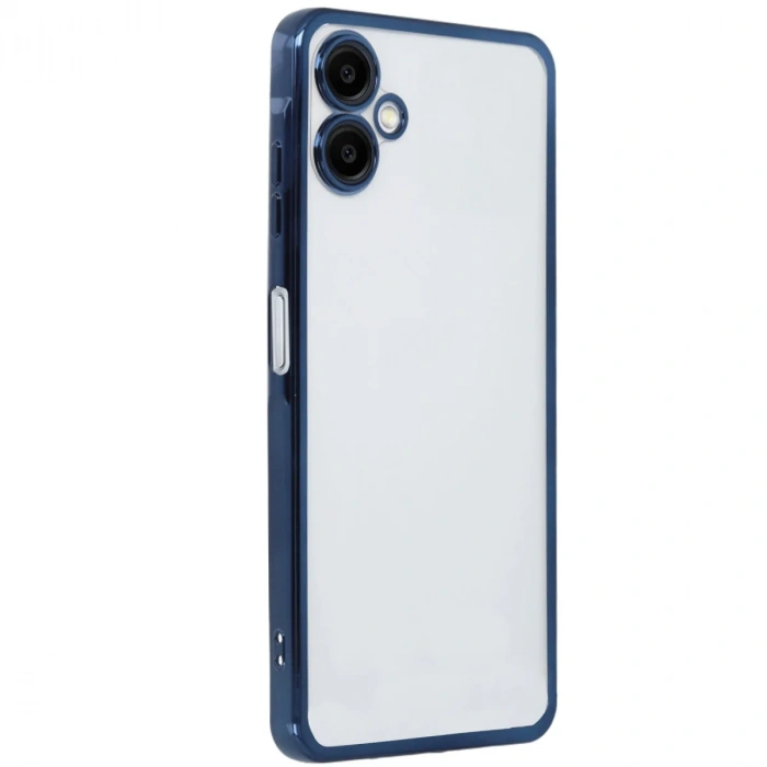 Newface Samsung Galaxy A06 Kılıf Razer Lensli Silikon - Lacivert