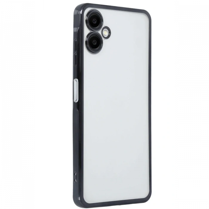 Newface Samsung Galaxy A06 Kılıf Razer Lensli Silikon - Siyah