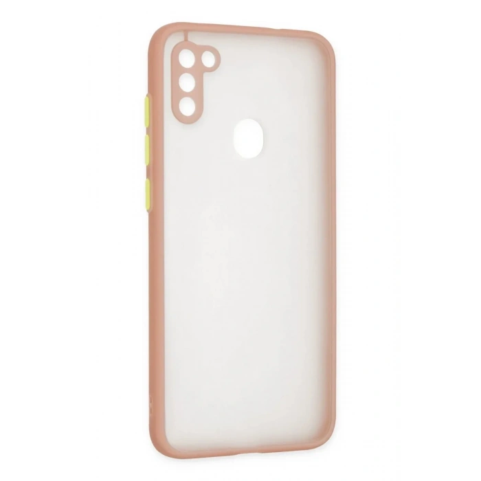 Newface Samsung Galaxy A11 Kılıf Montreal Silikon Kapak - Pembe