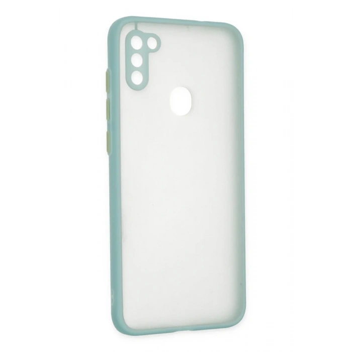 Newface Samsung Galaxy A11 Kılıf Montreal Silikon Kapak - Turkuaz